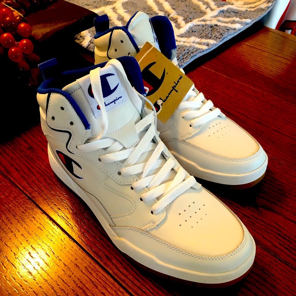 Champion court hi shoes
